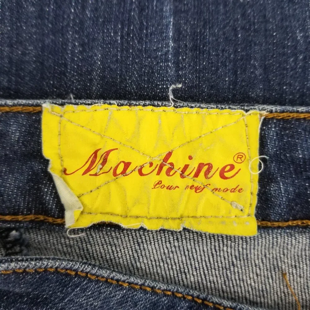 Machine Distressed Bootcut Jeans - Picture 9 of 11